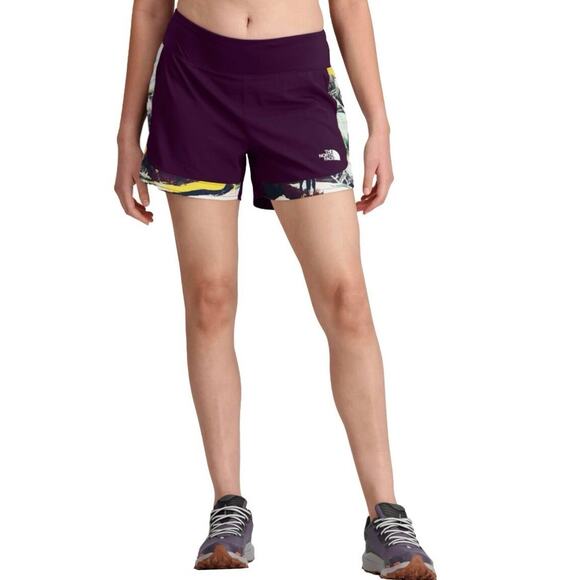 The North Face Sunriser 4in Short Women's Purple/Plum - Size M - Picture 1 of 6
